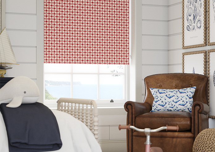 Whaley Great, Gingham Star Regatta - Twist&Fit Roller Blind - Image 5